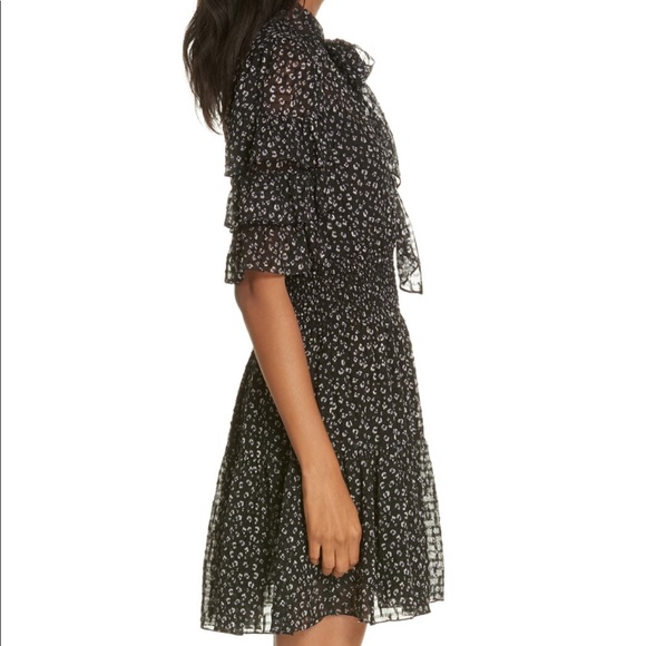 Rebecca Taylor cheetah print silk blend dress - Picture 3 of 5